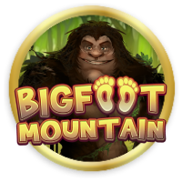 Bigfoot Mountain! 75 pay-lines, Wild reels, BIG spin feature, Mega-Jackpot!