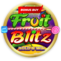 Fruit Blitz! Sweet Drop cluster wins, 3 jackpots, free spins, bonus features, Buy A Bonus, Power Up.!