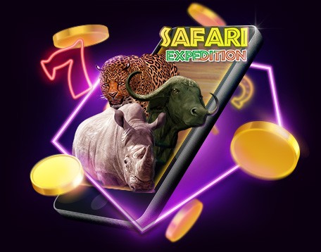 50 free spins on the new Safari Epxedition slot game at Miami Club Casino