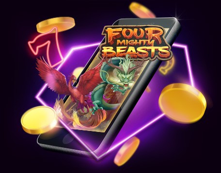 $10.00 free for the new Four Mighty Beasts slot game at Miami Club Casino